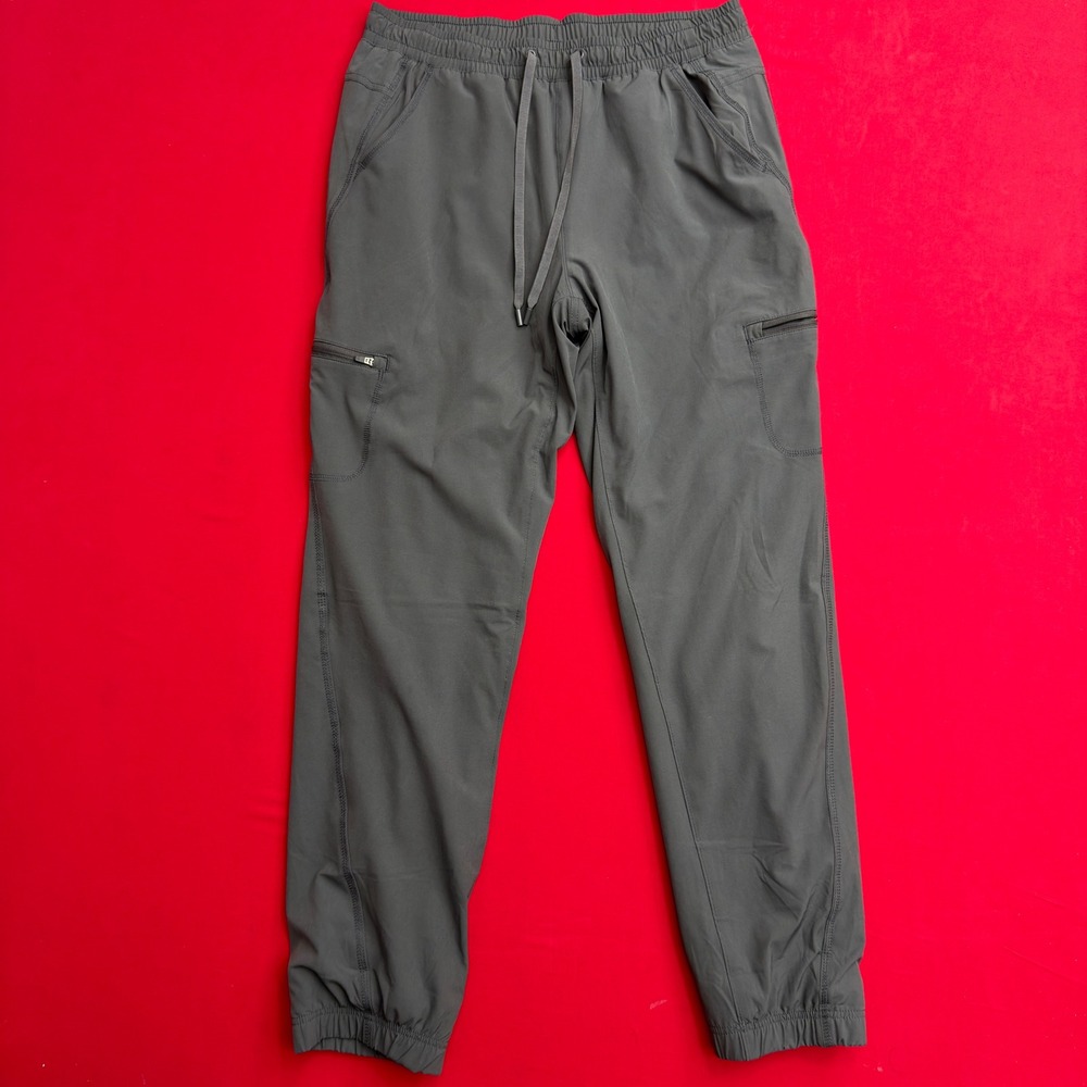 Eddie Bauer Women 6 Gray Fleece Lined Joggers Cargo Pants Outdoor Hiking Warm‎